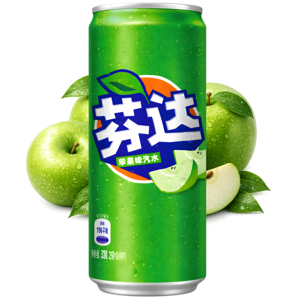 FANTA - Green Apple Slim Can CHINA 330ml